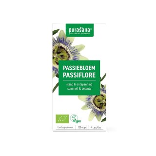 PASSIFLORA EKSTRAKT BIO (125 mg) 120 KAPSUŁEK - PURASANA