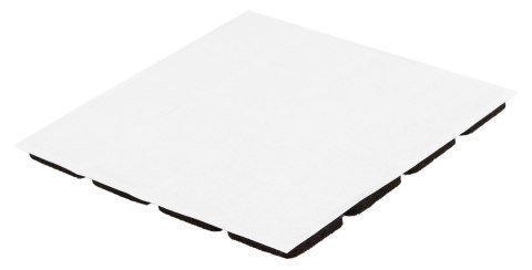 Podkładki filcowe samoprzylepne, ciemnobrązowe 25x25 mm, 16 szt.