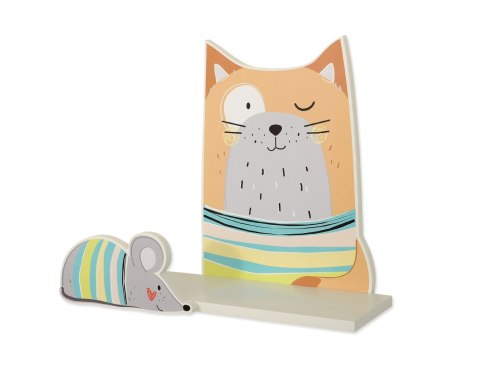 Półka do pokoju dziecięcego - Rudy kot