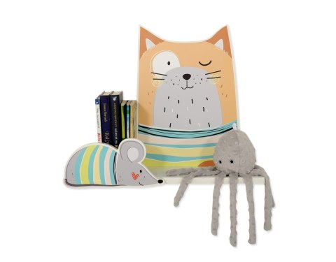 Półka do pokoju dziecięcego - Rudy kot
