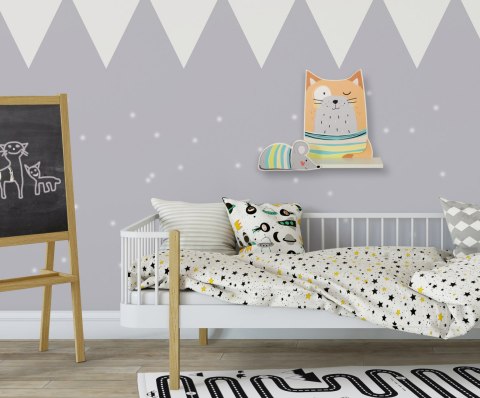 Półka do pokoju dziecięcego - Rudy kot