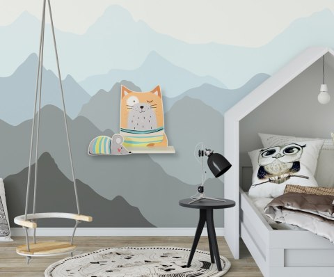 Półka do pokoju dziecięcego - Rudy kot