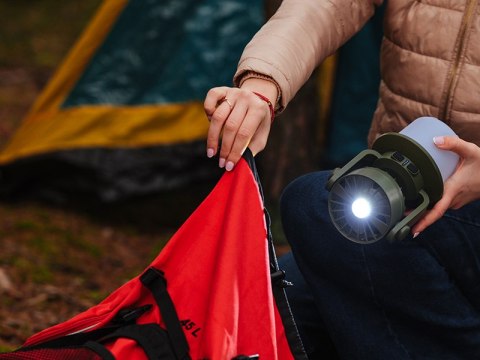 Przenośna lampa kempingowa z wentylatorem TRACER LightBreeze