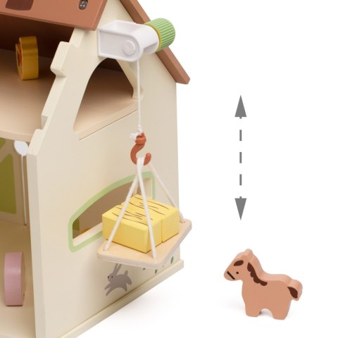 CLASSIC WORLD Drewniany Domek Farma Vintage Zestaw Figurek 17 el.