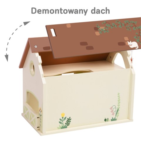 CLASSIC WORLD Drewniany Domek Farma Vintage Zestaw Figurek 17 el.