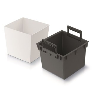 Doniczka URBI SQUARE LOW DURS240L - biały