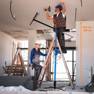 Podnośnik do płyt gipsowych GK do Regipsu OSB Regulowany 170-290 cm do 40kg
