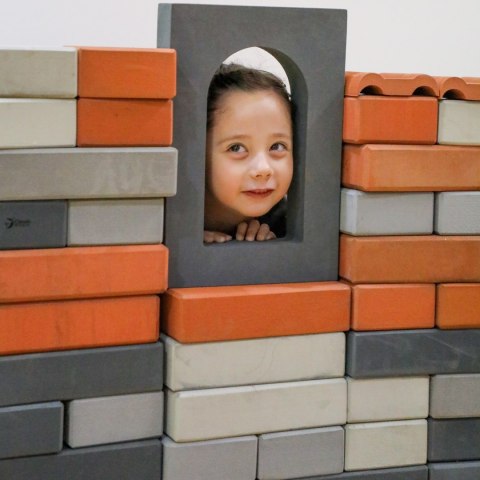 CLASSIC WORLD Mega Klocki Konstrukcyjne z Miękkiej Pianki EVA Zestaw Dach i Okna 38 el.