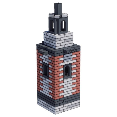 CLASSIC WORLD Mega Klocki Konstrukcyjne z Miękkiej Pianki EVA Zestaw Dach i Okna 38 el.