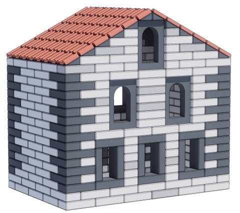 CLASSIC WORLD Mega Klocki Konstrukcyjne z Miękkiej Pianki EVA Zestaw Dach i Okna 38 el.