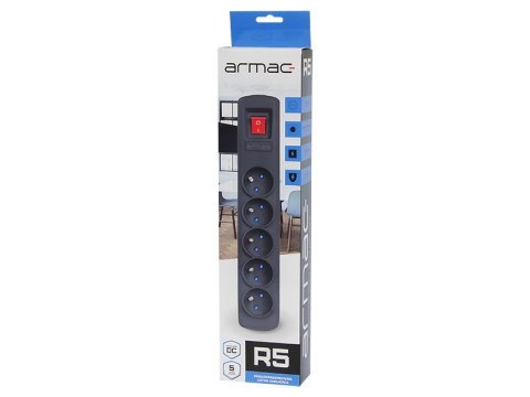 97-900# Filtr sieciowy 1,5m r-5 czarny