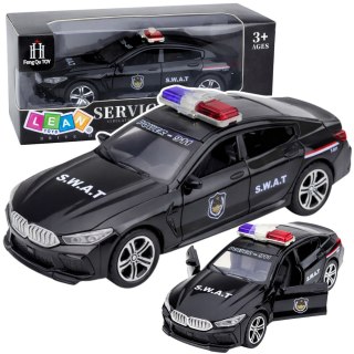 Auto Jednostki Specjalnej SWAT Otwierane Drzwi Napęd Światła Dźwięki Czarny