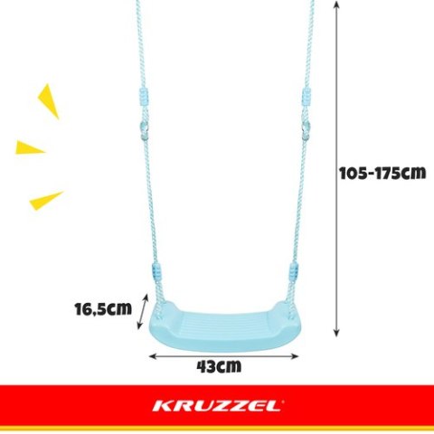 Huśtawka plastikowa - niebieska 25446