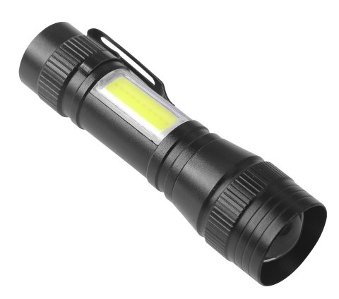 Latarka akumulatorowa XPE+COB 220 lm, wielokrotność 12 szt.