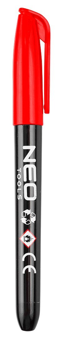 Marker budowlany, 4 kolory, permanentny, wodoodporny, olejowy, 4 szt