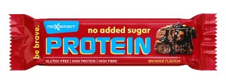 BATON PROTEINOWY BROWNIE W CZEKOLADZIE MLECZNEJ BEZ DODATKU CUKRÓW BEZGLUTENOWY 40 g - MAXSPORT