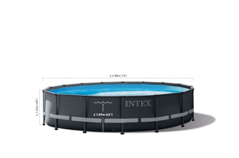 Basen ogrodowy stelażowy Ultra XTR Frame 488x122 cm INTEX 26326 NP