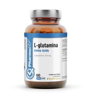 L-GLUTAMINA (750 mg) BEZGLUTENOWA 60 KAPSUŁEK - PHARMOVIT (CLEAN LABEL)