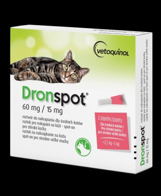 Bayer Dronspot Krople Na Robaki I Pasożyty 2x0,7ml