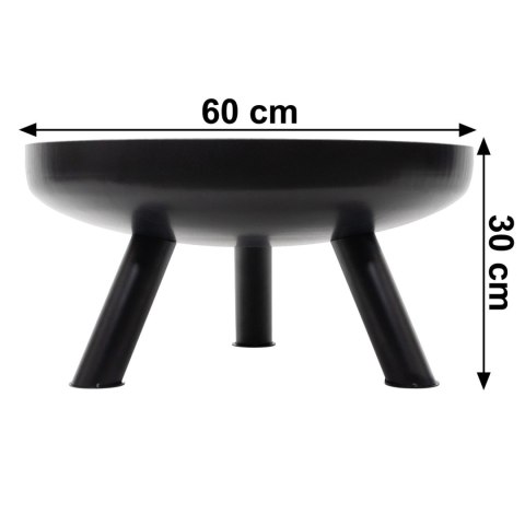 Duże solidne palenisko ogrodowe żeliwne 60cm idealne do ogniska