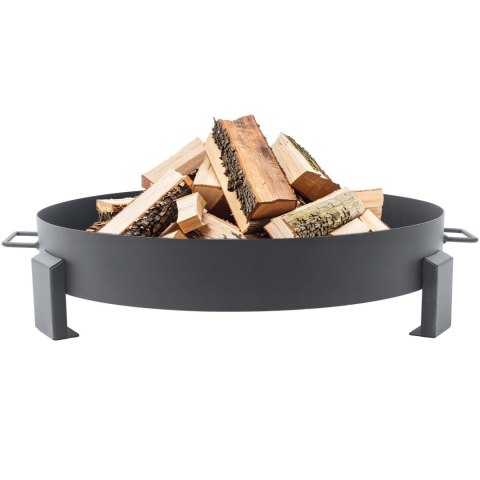 Duże solidne palenisko ogrodowe żeliwne 60cm z uchwytami idealne do ogniska