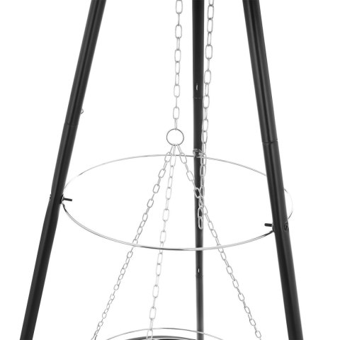 Palenisko trójnóg duży grill ogniskowy ogrodowy wiszący 2w1