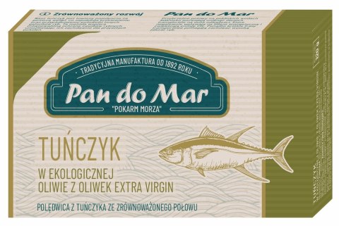 TUŃCZYK W BIO OLIWIE Z OLIWEK EXTRA VIRGIN 120 g (90 g) - PAN DO MAR