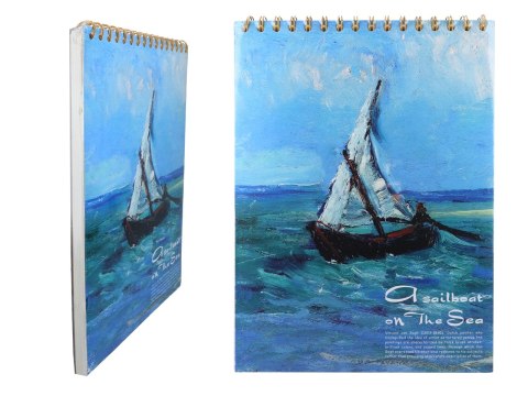 Blok rysunkowy/szkicownik - V. van Gogh, Łódź w Les Saintes Maries