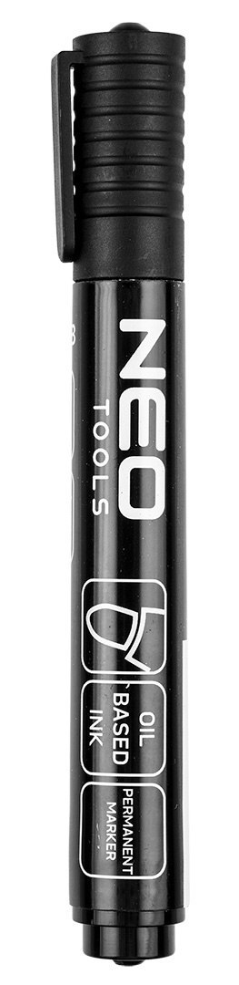 Marker budowlany, czarny, permanentny, wodoodporny, olejowy, wielokrotność 20 szt.