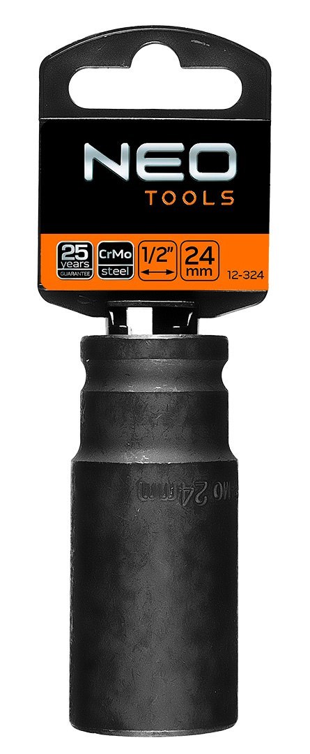 Nasadka udarowa 1/2" długa, 24 x 78 mm , CrMo