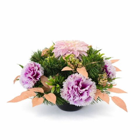 Stroik na cmentarz kompozycja kwiatowa na grób sztuczne kwiaty