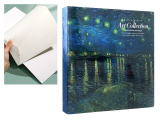 Blok rysunkowy/szkicownik - V. van Gogh, Gwiaździsta Noc nad Rodanem.
