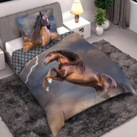 Pościel bawełna 160x200+1p70x80 Konie 003
