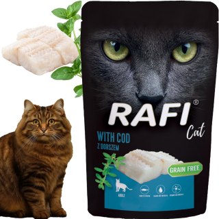 RAFI Karma Mokra Pasztet Dla Kota z Dorszem 100g - 1 szt.