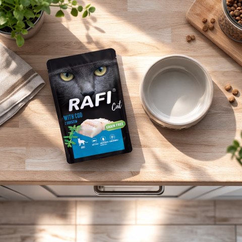 RAFI Karma Mokra Pasztet Dla Kota z Dorszem 100g - 1 szt.