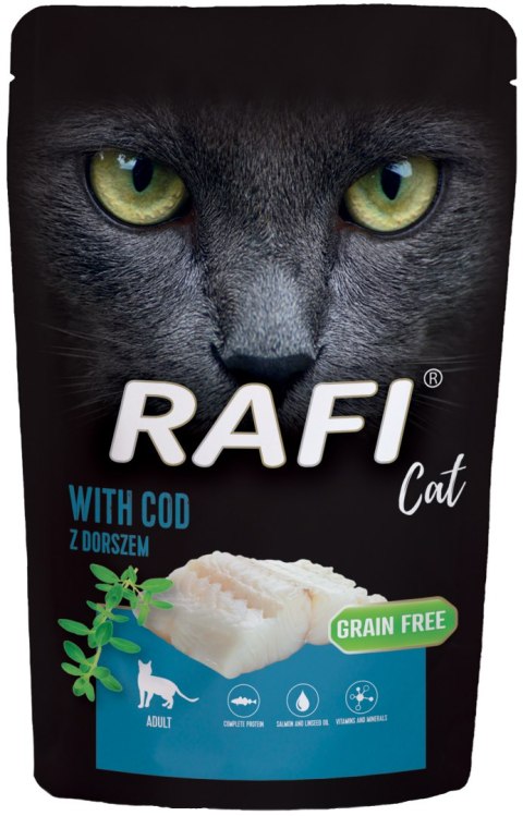 RAFI Karma Mokra Pasztet Dla Kota z Dorszem 100g x 10 szt.