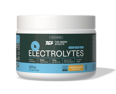 ELEKTROLITY O SMAKU POMARAŃCZY I CYTRYNY BEZGLUTENOWE 320 g - THE GREEN ATHLETE