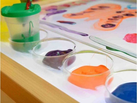 MASTERKIDZ Kwadratowa Taca do Malowania Montessori