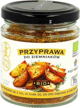 PRZYPRAWA DO ZIEMNIAKÓW BEZGLUTENOWA BIO 70 g - PIĘĆ PRZEMIAN
