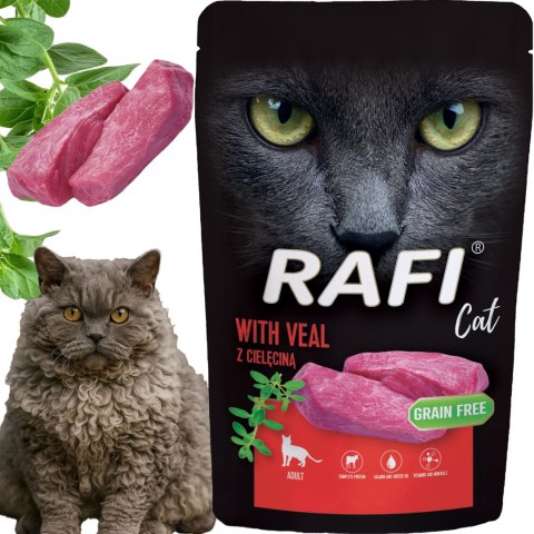 RAFI Karma Mokra Pasztet Dla Kota z Cielęciną 100g - 1 szt.