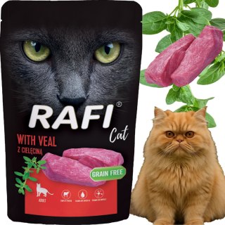 RAFI Karma Mokra Pasztet Dla Kota z Cielęciną 100g - 1 szt.