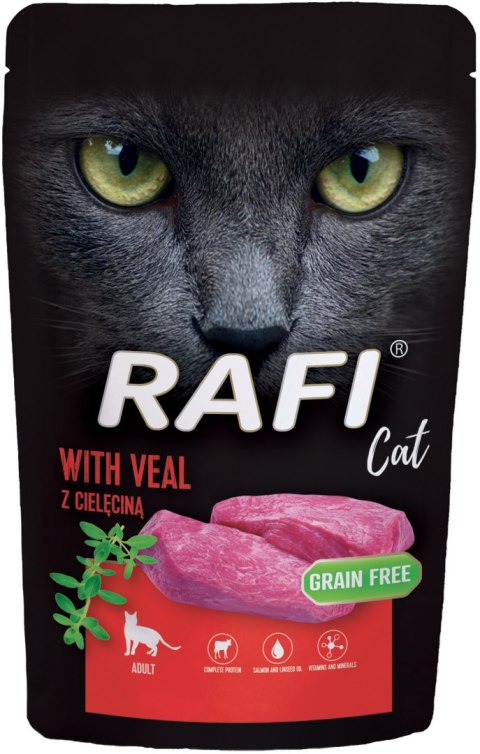 RAFI Karma Mokra Pasztet Dla Kota z Cielęciną 100g x 10 szt.