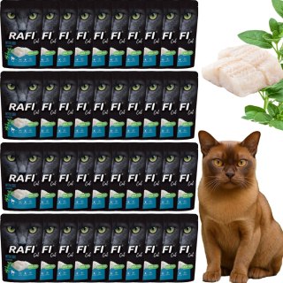 RAFI Karma Mokra Pasztet Dla Kota z Dorszem 100g x 40 szt.