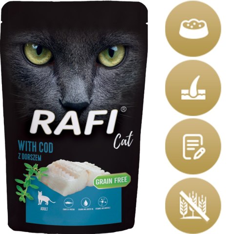 RAFI Karma Mokra Pasztet Dla Kota z Dorszem 100g x 40 szt.