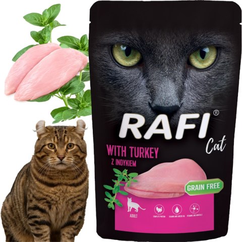 RAFI Karma Mokra Pasztet Dla Kota z Indykiem 100g - 1 szt.