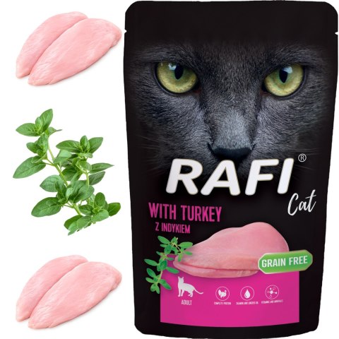 RAFI Karma Mokra Pasztet Dla Kota z Indykiem 100g x 40 szt.