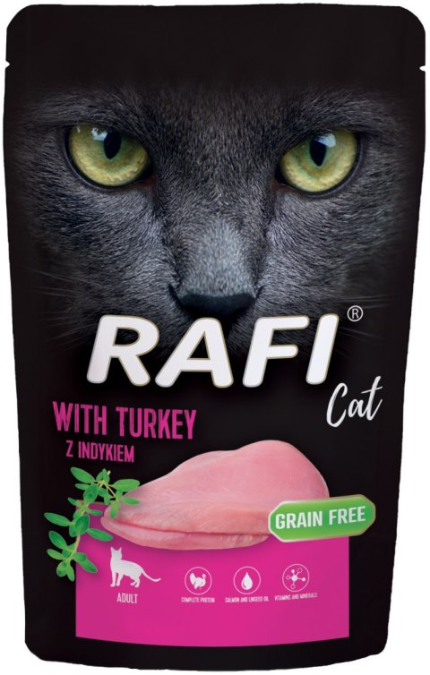 RAFI Karma Mokra Pasztet Dla Kota z Indykiem 100g x 40 szt.