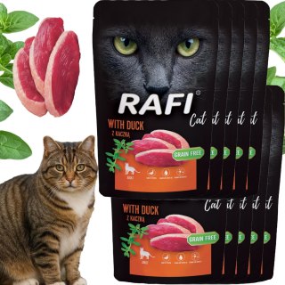 RAFI Karma Mokra Pasztet Dla Kota z Kaczką 100g x 10 szt.
