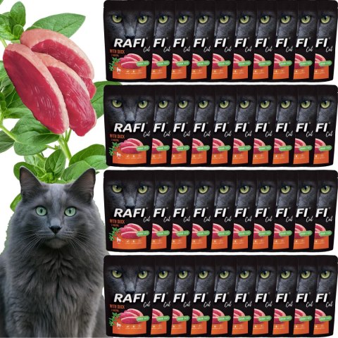 RAFI Karma Mokra Pasztet Dla Kota z Kaczką 100g x 40 szt.
