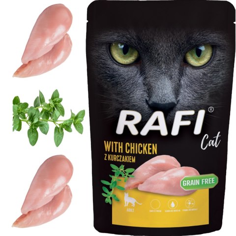 RAFI Karma Mokra Pasztet Dla Kota z Kurczakiem 100g x 10 szt.